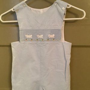 Adorable Easter John John Bunny Smocking 3T